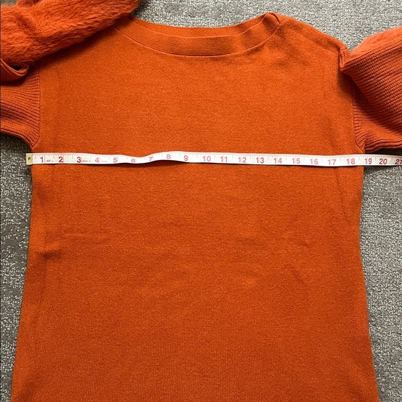 NWOT Anthropologie Colma Tunic Sweater in Orange Size XS - Picture 4 of 9